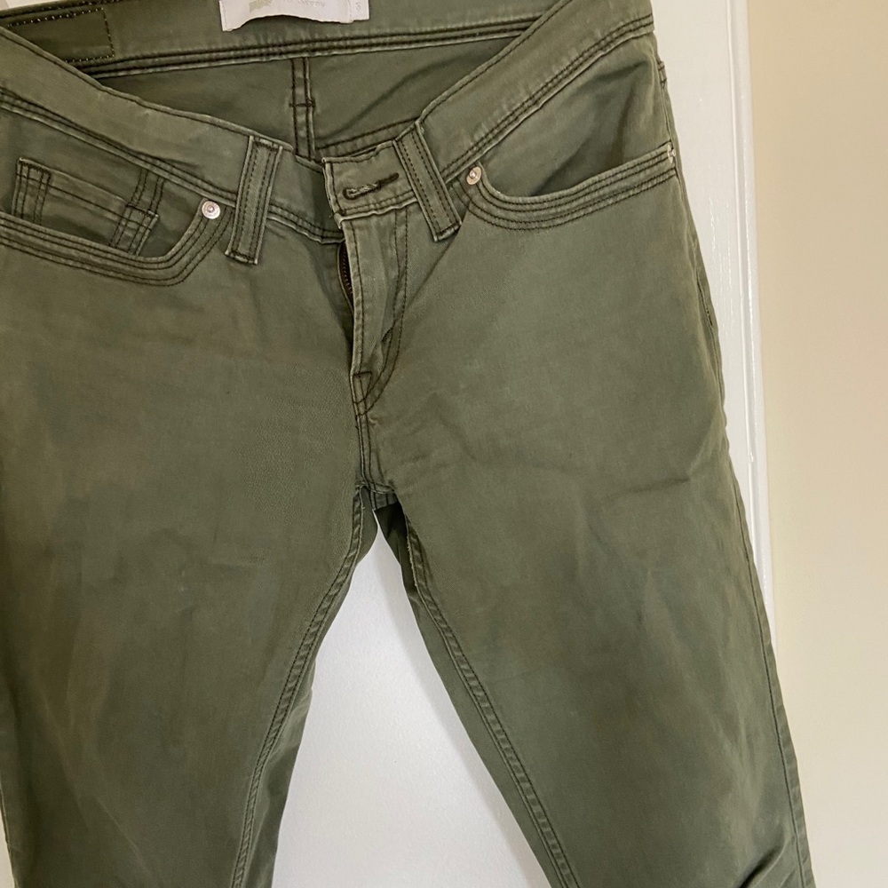 Levi's Green Skinny Khakis